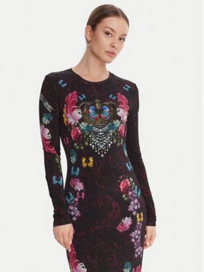 Versace Jeans Couture Sukienka codzienna 79HAO9P0 JS491 Czarny Slim Fit