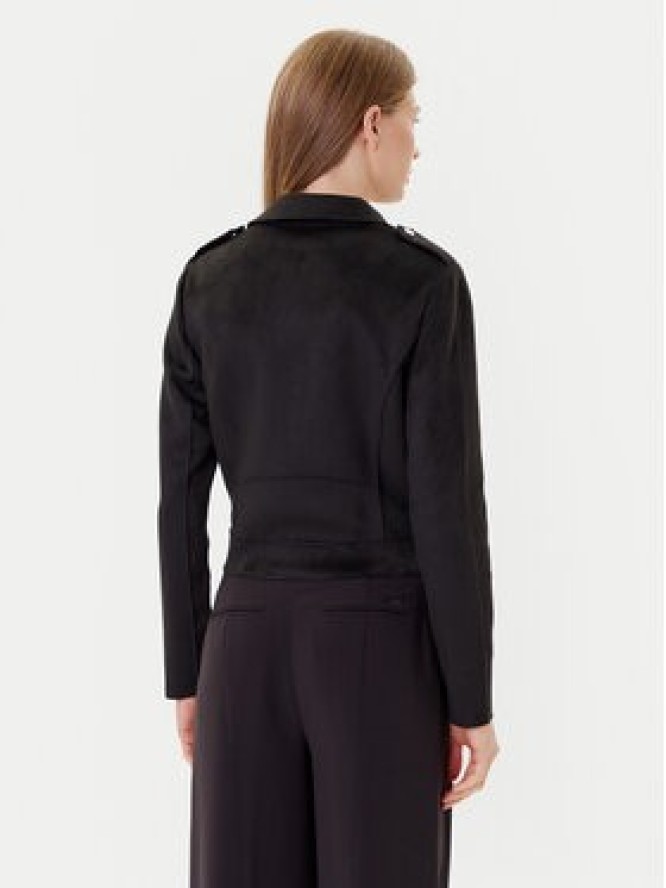 Morgan Kurtka z imitacji skóry 241-GOUSMI Czarny Regular Fit