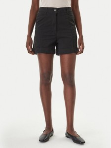 BOSS Szorty materiałowe C_Tanessa-D 50556391 Czarny Regular Fit
