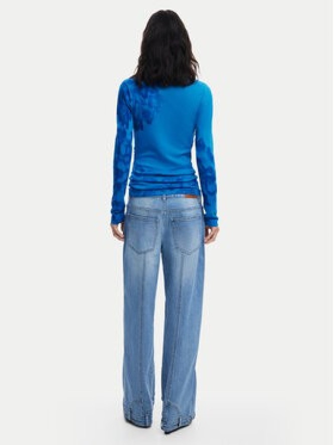 Desigual Golf Ottawa 25WWJF38 Niebieski Regular Fit