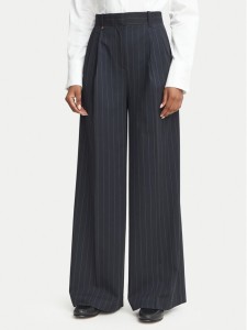 Tommy Hilfiger Spodnie materiałowe WW0WW51898 Granatowy Wide Leg