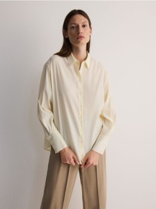 Koszula z modalem - złamana biel