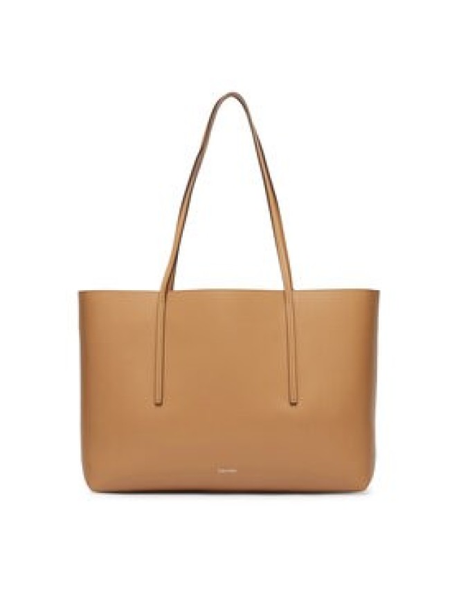 Calvin Klein Torebka Foil Logo Tote LV04F3274G Beżowy