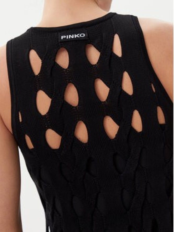 PINKO Sukienka dzianinowa Allan 105190 A2LW Czarny Regular Fit