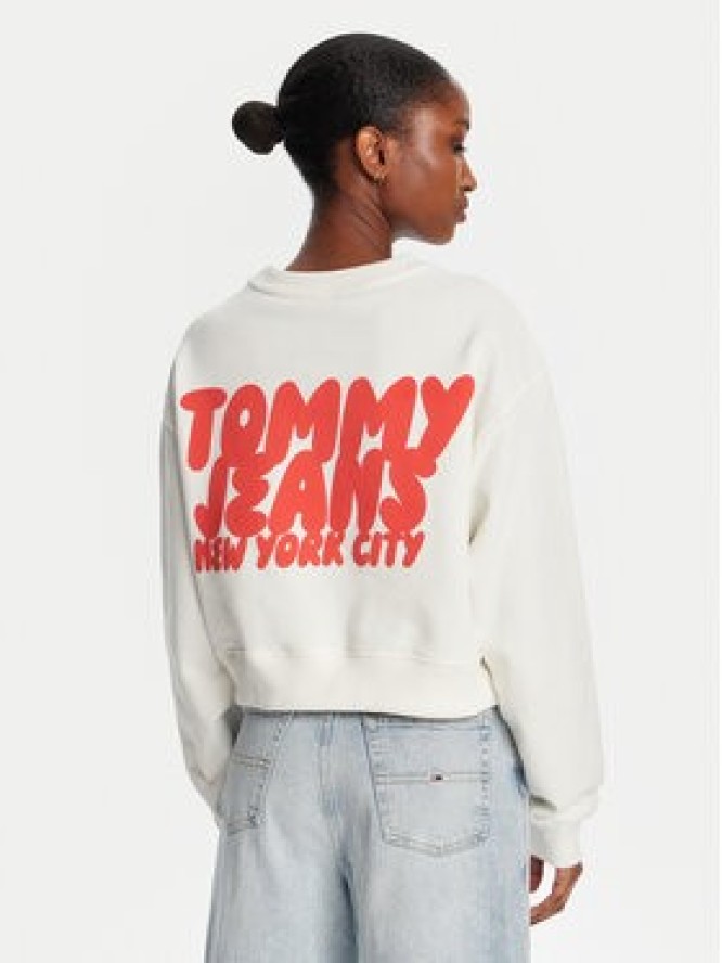 Tommy Jeans Bluza DW0DW21345 Biały Relaxed Fit