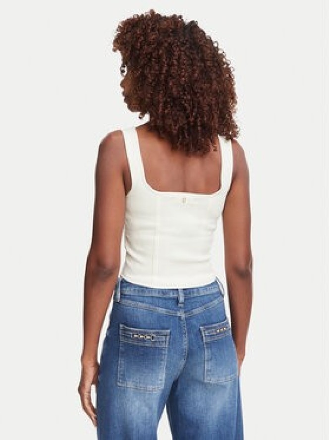 Guess Top W6YZ08 Z0979 Kremowy Slim Fit