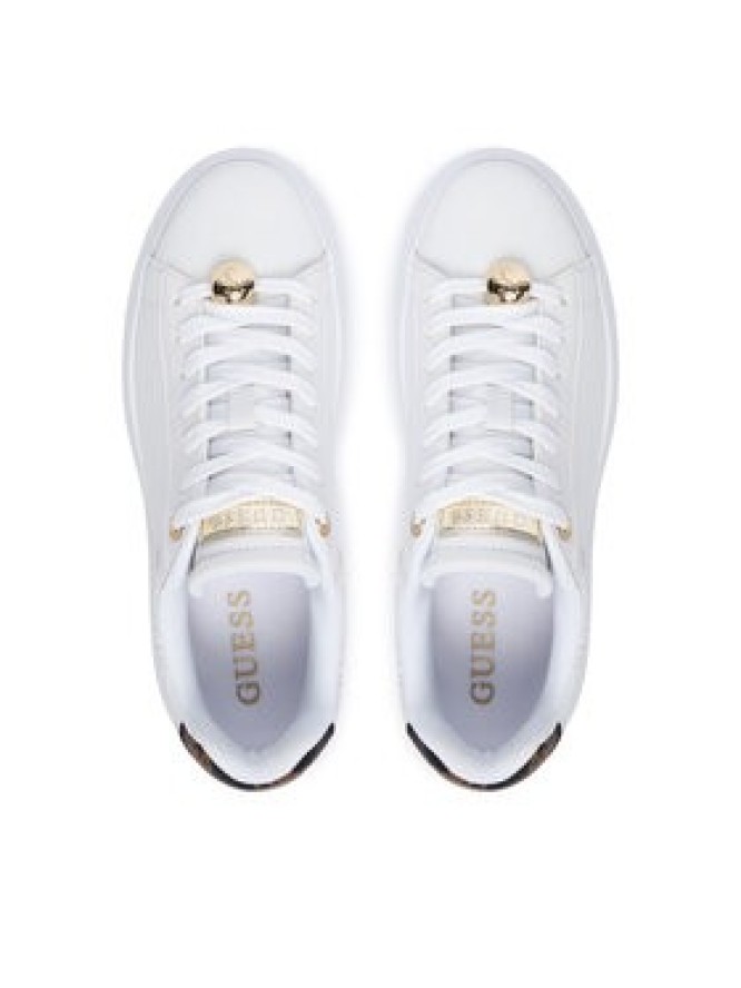 Guess Sneakersy FLTFRE LEA12 Biały