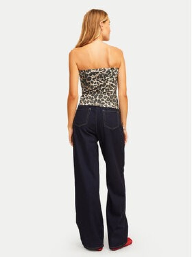 JJXX Top Fiona 12280486 Brązowy Slim Fit