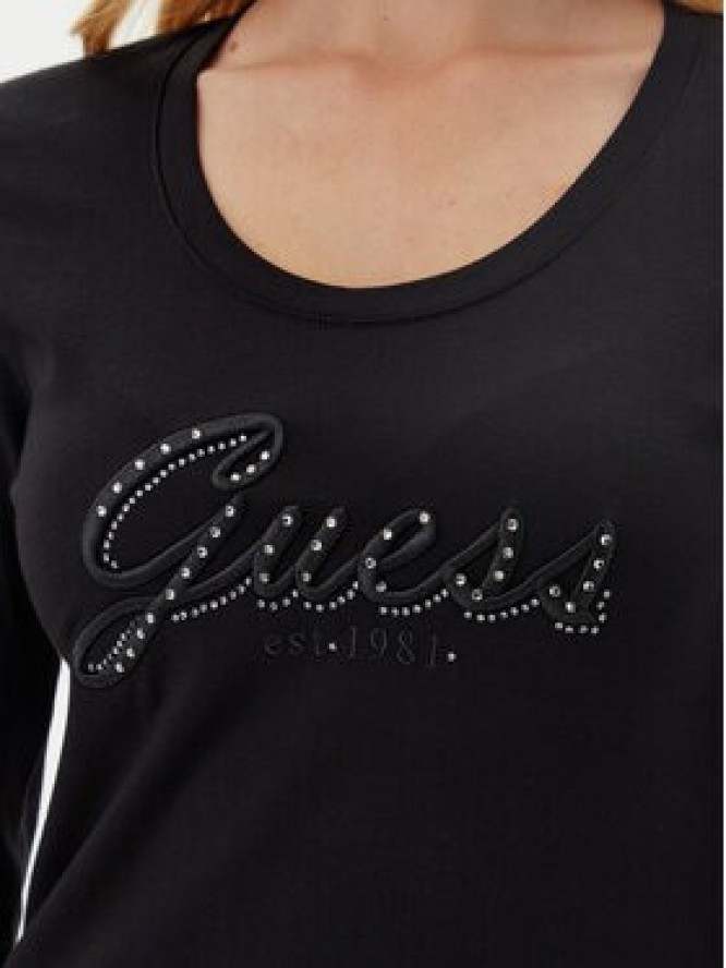Guess Bluzka W5YI26 J1314 Czarny Slim Fit