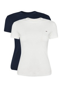 Tommy Jeans Komplet t-shirtów DW0DW21366 Kolorowy Slim Fit