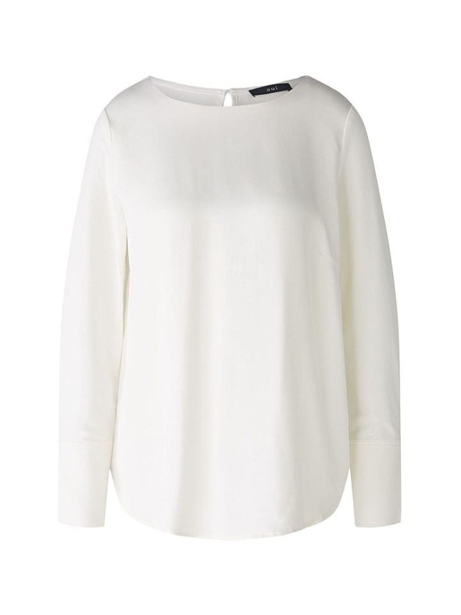 Oui Bluzka w kolorze białym rozmiar: 36