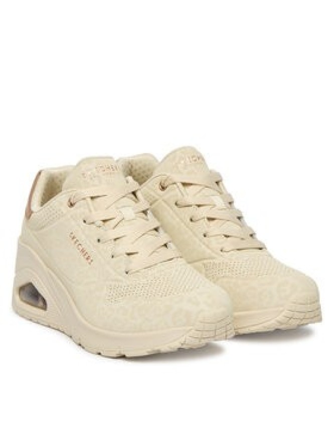 Skechers Sneakersy Uno Wedge - Safari Daze 177521/OFWT Beżowy
