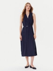 BOSS Sukienka koktajlowa Dimosa 50548494 Granatowy Regular Fit