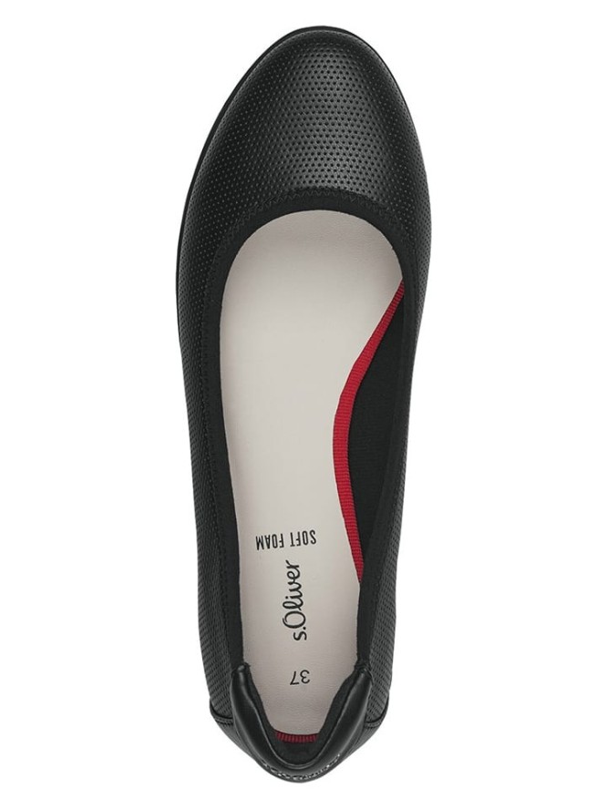 s.Oliver Baleriny w kolorze czarnym rozmiar: 36