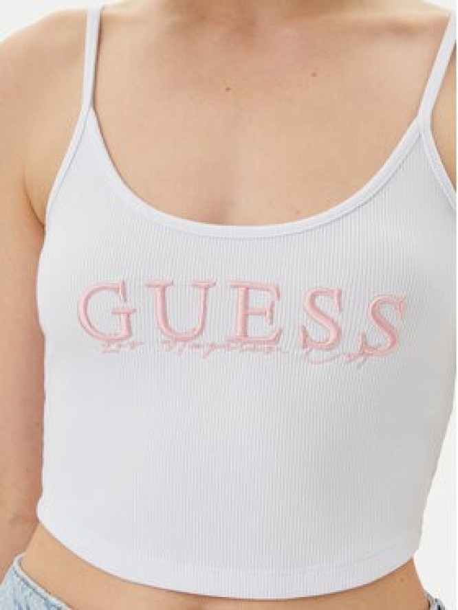 Guess Top V5GP16 K8RT2 Biały Regular Fit