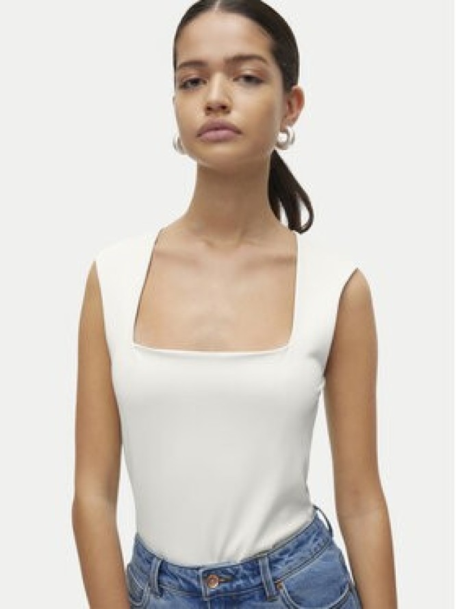 Vero Moda Top Million 10312751 Biały Slim Fit