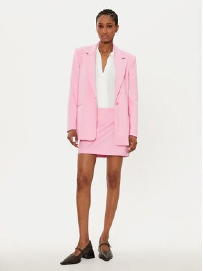 Patrizia Pepe Marynarka 8S0494 A106 Różowy Regular Fit