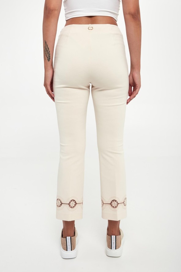 Spodnie damskie z koronką TWINSET