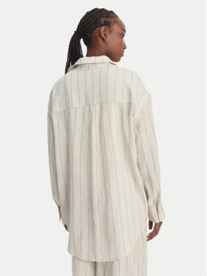 Eleh Koszula SS260271 Écru Relaxed Fit