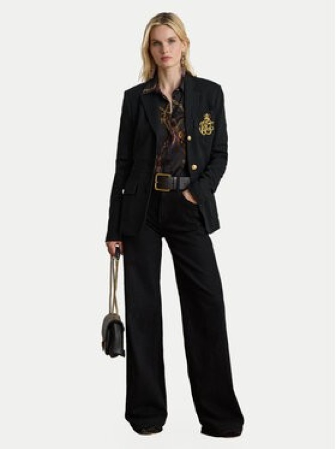 LAUREN RALPH LAUREN Koszula 200979917001 Czarny Straight Fit