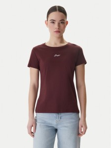 BOSS T-Shirt Elove 50554696 Brązowy Slim Fit