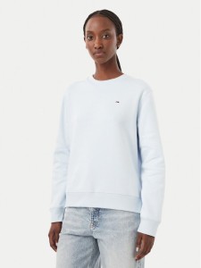 Tommy Jeans Bluza Flag DW0DW19959 Niebieski jasny Regular Fit