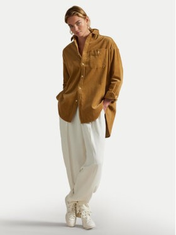Polo Ralph Lauren Koszula 211971525001 Brązowy Oversize