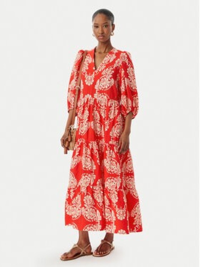 LOLA CASADEMUNT Sukienka letnia LS2616138 Czerwony jasny Regular Fit