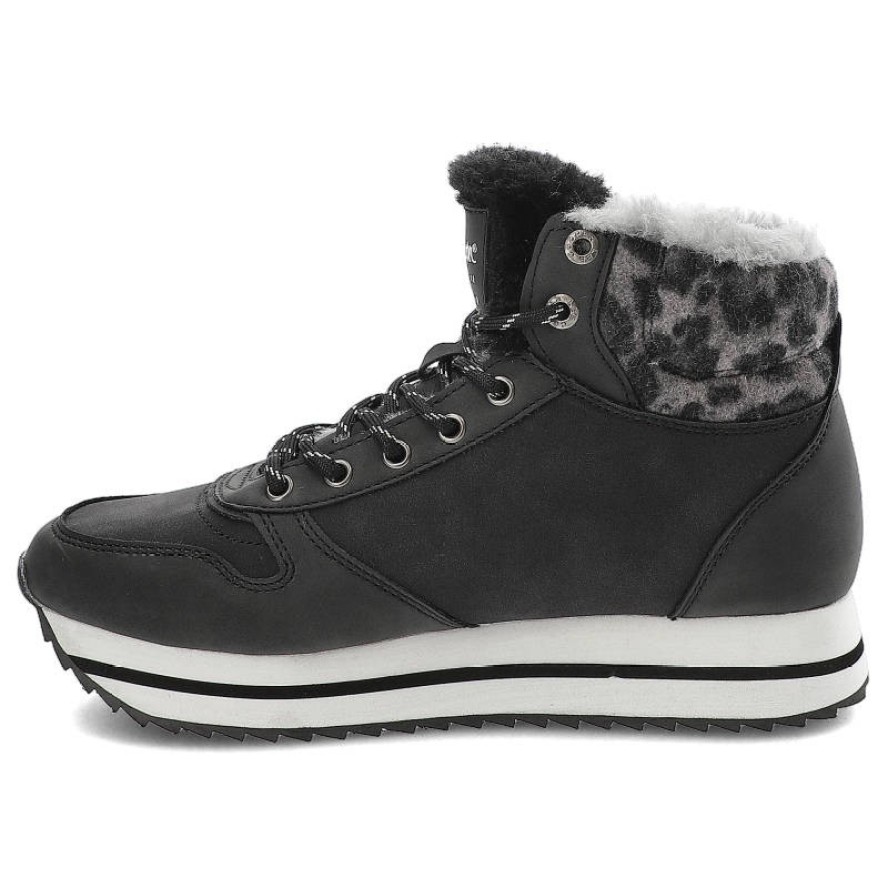 Czarne Botki Lee Cooper Ocieplane Buty Damskie