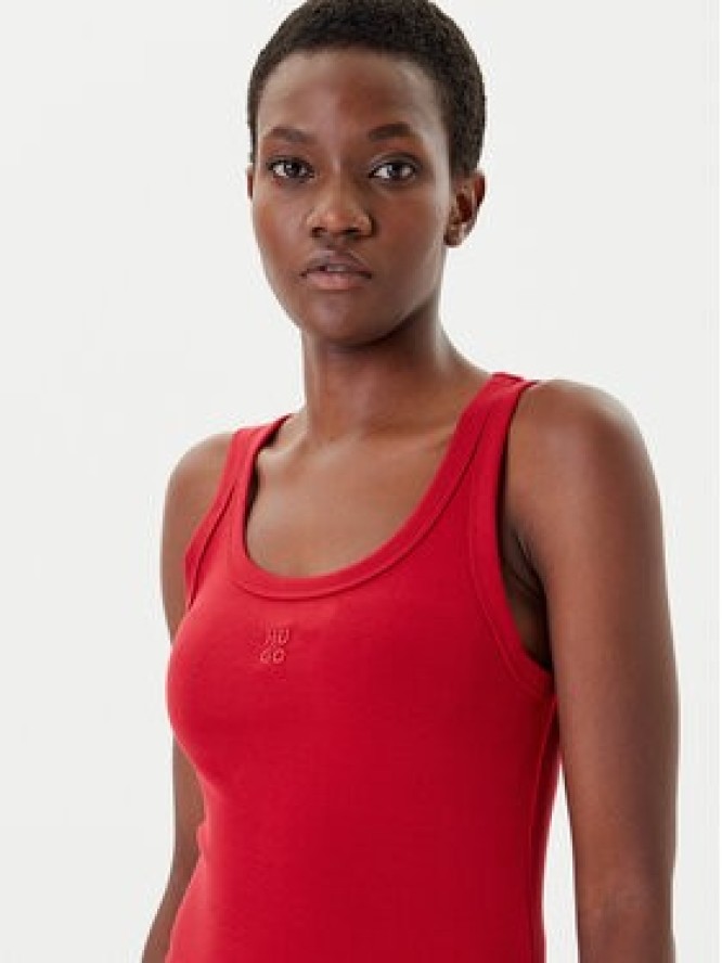 HUGO Top Datamia 50514489 Czerwony Slim Fit