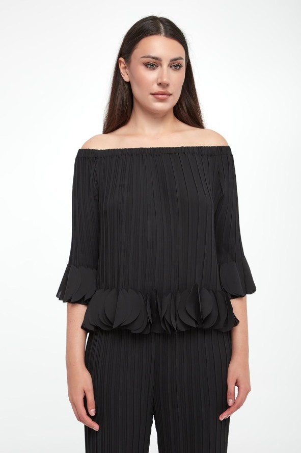 Bluzka damska plisowana JOSEPH RIBKOFF