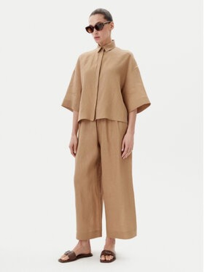 Max Mara Leisure Koszula Mirano 2516111028 Beżowy Relaxed Fit