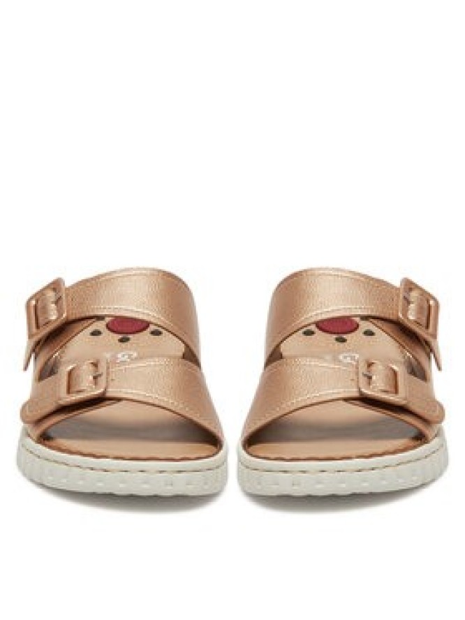 Go Soft Klapki LA3J9143-1 Złoty