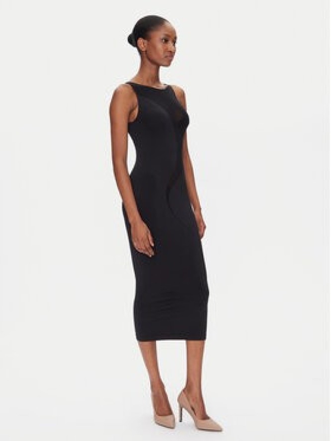 Wolford Sukienka koktajlowa Satin Sheer 57176 Czarny Slim Fit