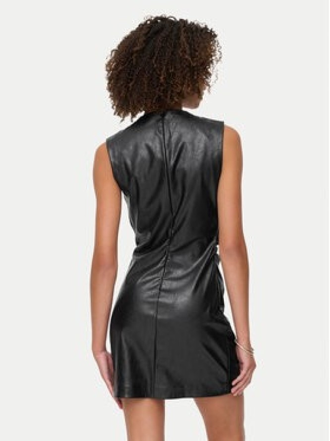 ONLY Sukienka z imitacji skóry Mone 15360231 Czarny Slim Fit