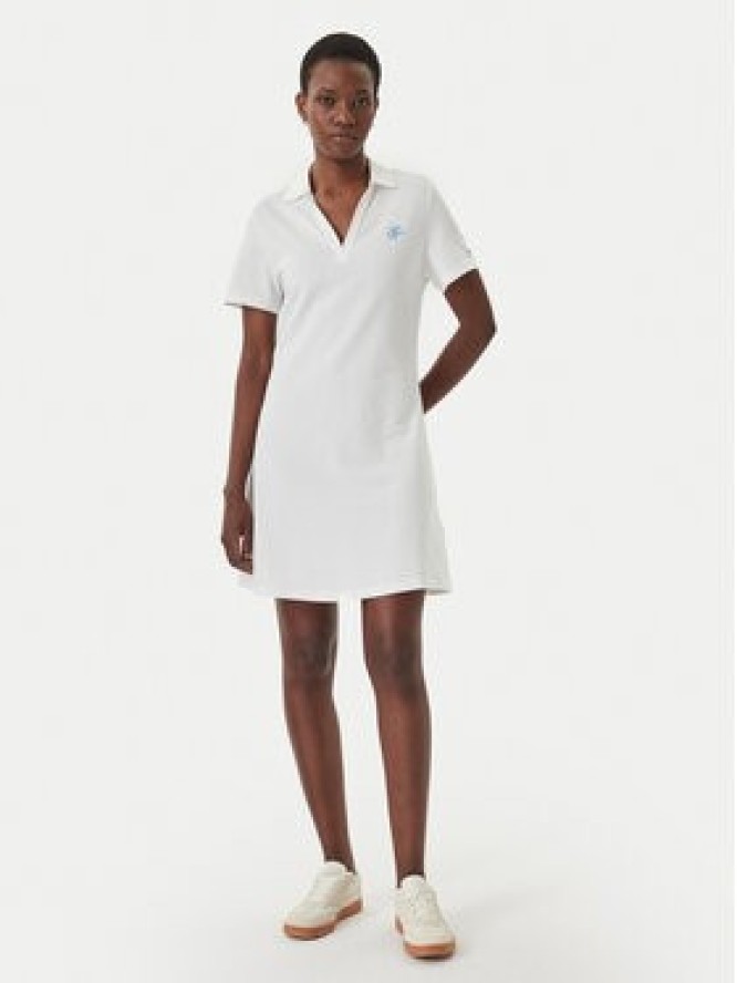 Tommy Hilfiger Sukienka codzienna WW0WW48749 Écru Regular Fit