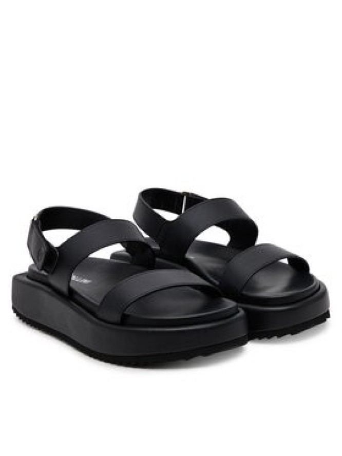 Pollini Sandały SA16155G1MTL0000 Czarny