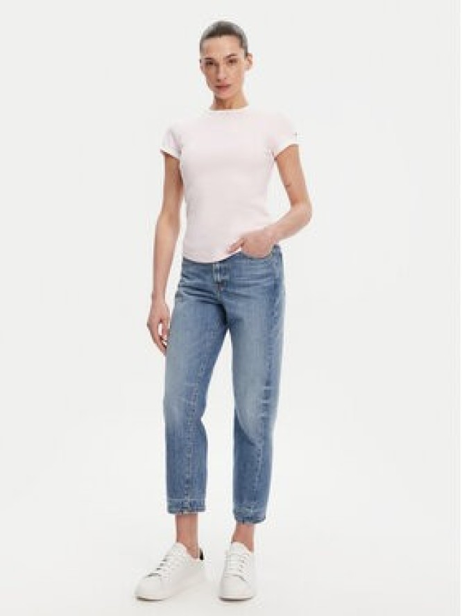 Tommy Hilfiger T-Shirt WW0WW44581 Różowy Slim Fit