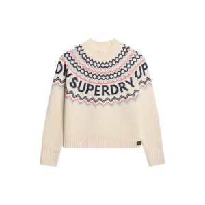 Wzorzysty sweter jacquard damski Superdry