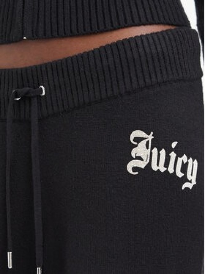 Juicy Couture Spodnie dzianinowe JCWBJ226310 Czarny Relaxed Fit