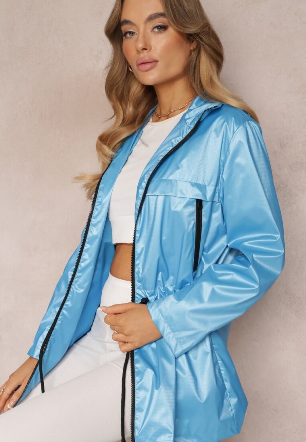 Niebieska Kurtka z Połyskiem Grainne