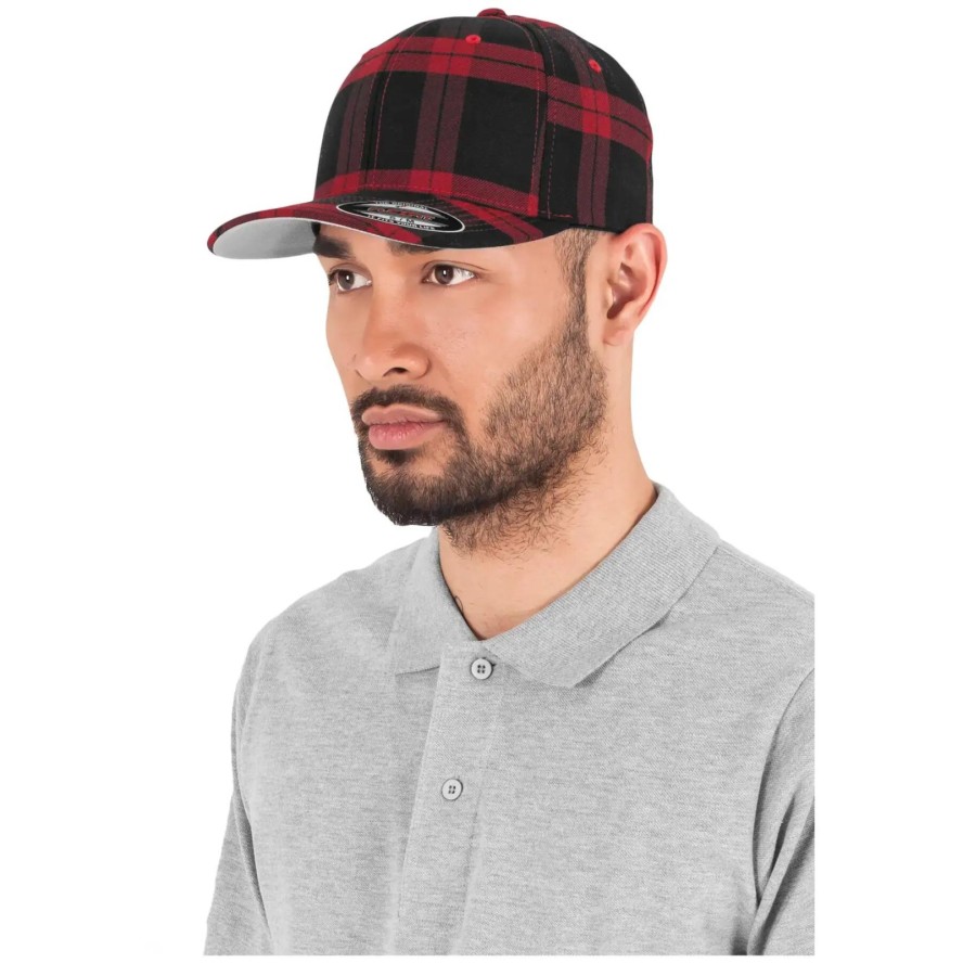 Czapka Flexfit tartan plaid