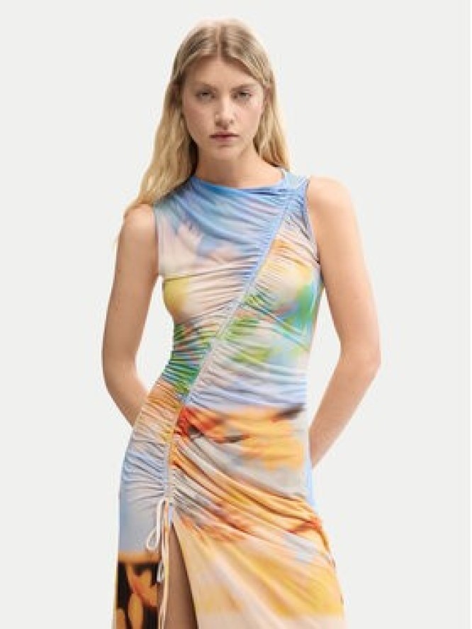 Desigual Sukienka letnia Jade 26SWVK38 Kolorowy Slim Fit