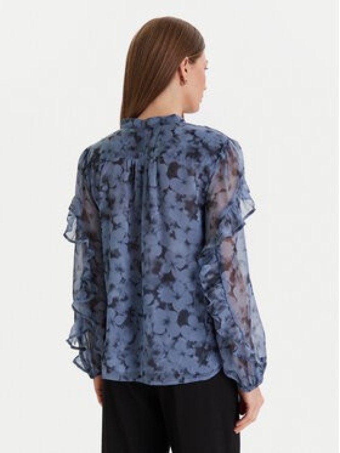 French Connection Bluzka 72ZBA Niebieski Regular Fit