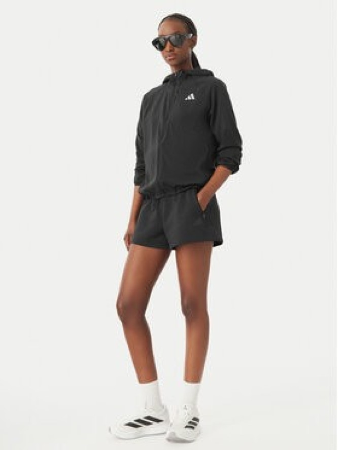 adidas Kurtka do biegania Essentials KA4339 Czarny Regular Fit