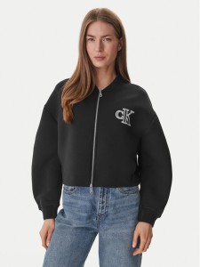 Calvin Klein Bluza LV047AB508 Czarny Boxy Fit