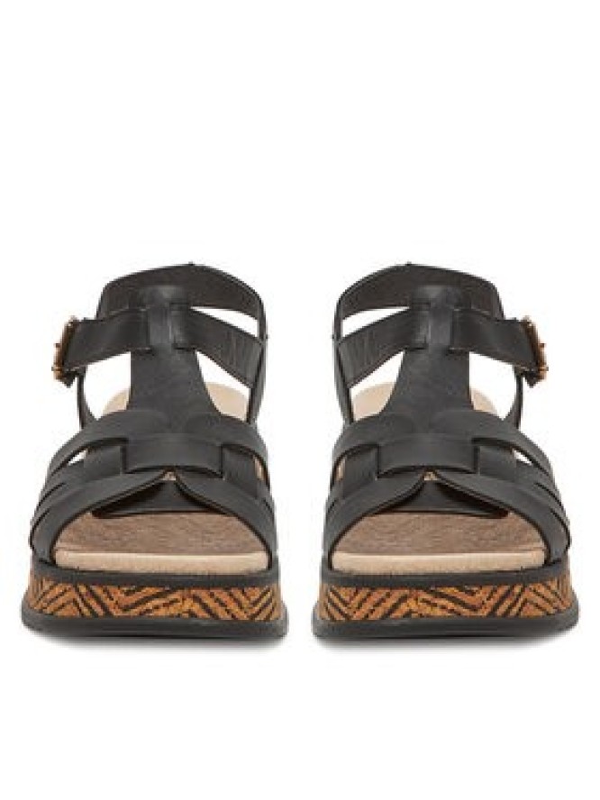 Rieker Sandały W0853-00 Czarny