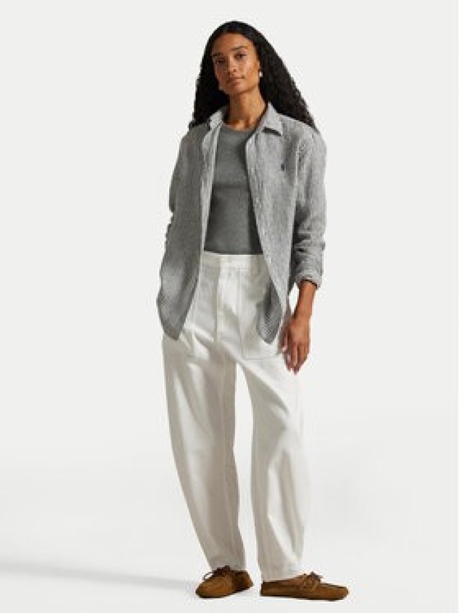 Polo Ralph Lauren Spodnie materiałowe 211A93147001 Biały Relaxed Fit