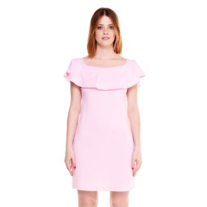 Damska sukienka mini w odcieniach ziemi