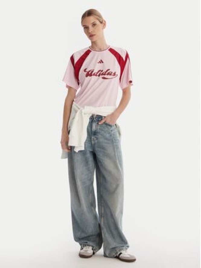 adidas T-Shirt House Of Tiro JY7624 Różowy Regular Fit